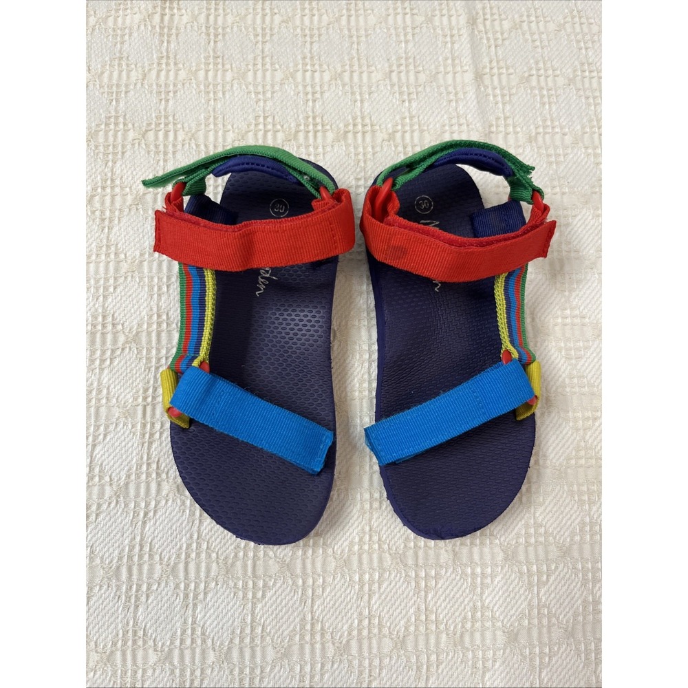 Mini Boden Unisex Kids Colorful Multi Sport Sandal Size 30 /US 12 12.5